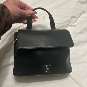 Cole Haan Black Mini top handle with crossbody strap